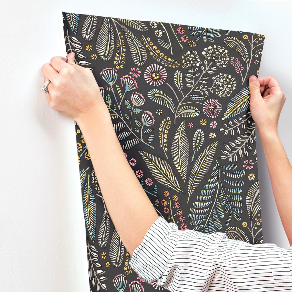 Briar Floral Wallpaper wallpaper detail or room view