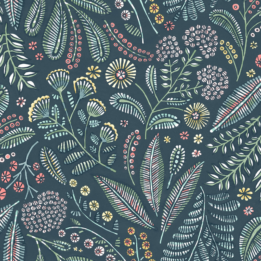 Briar Floral Wallpaper wallpaper detail or room view