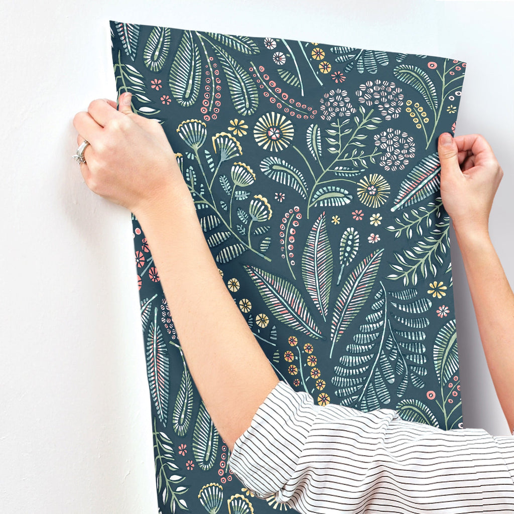 Briar Floral Wallpaper wallpaper detail or room view