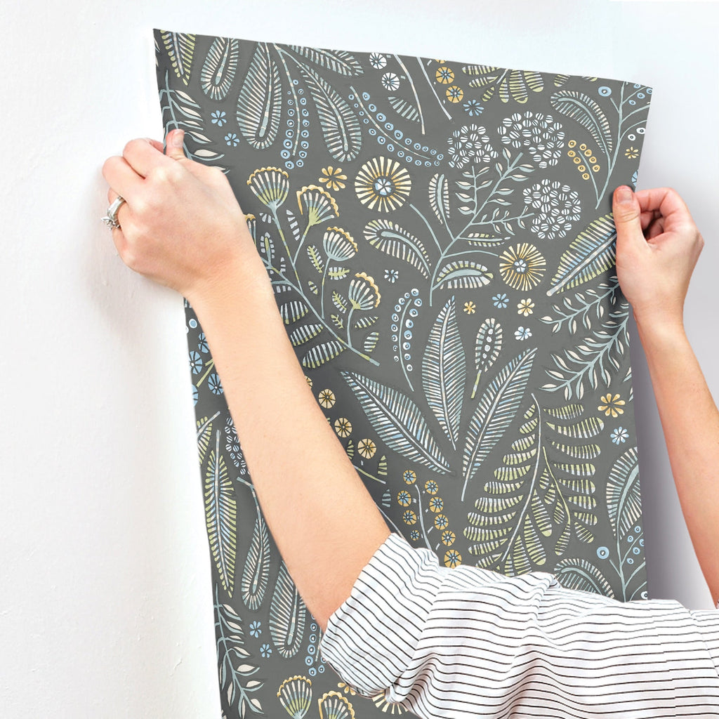 Briar Floral Wallpaper wallpaper detail or room view