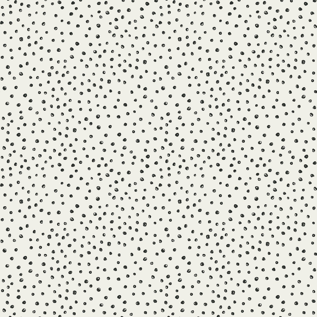 Cassie Petite Polka Wallpaper in Black