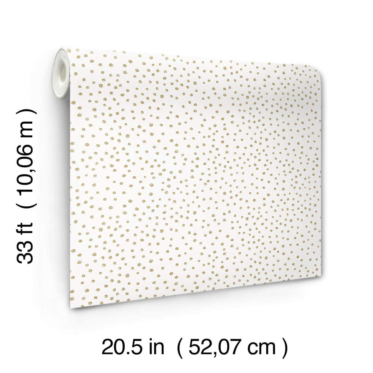 Cassie Petite Polka Wallpaper wallpaper detail or room view