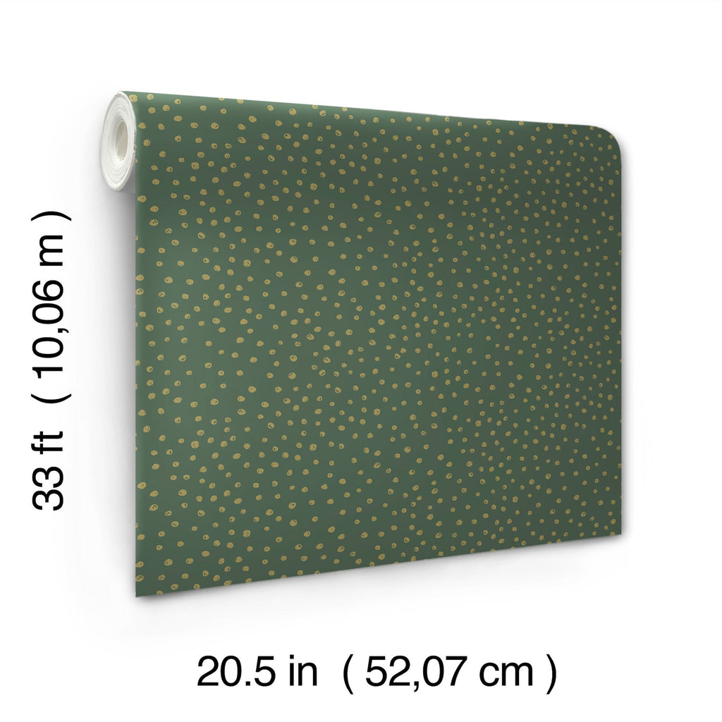 Cassie Petite Polka Wallpaper wallpaper detail or room view