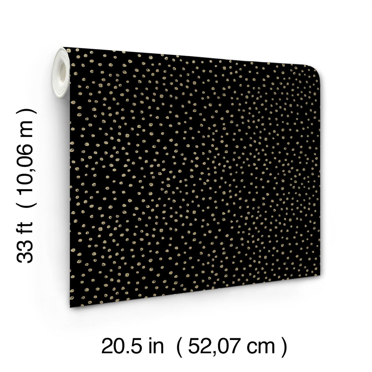 Cassie Petite Polka Wallpaper wallpaper detail or room view