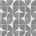 Baxter Semicircle Mosaic Wallpaper in Charcoal