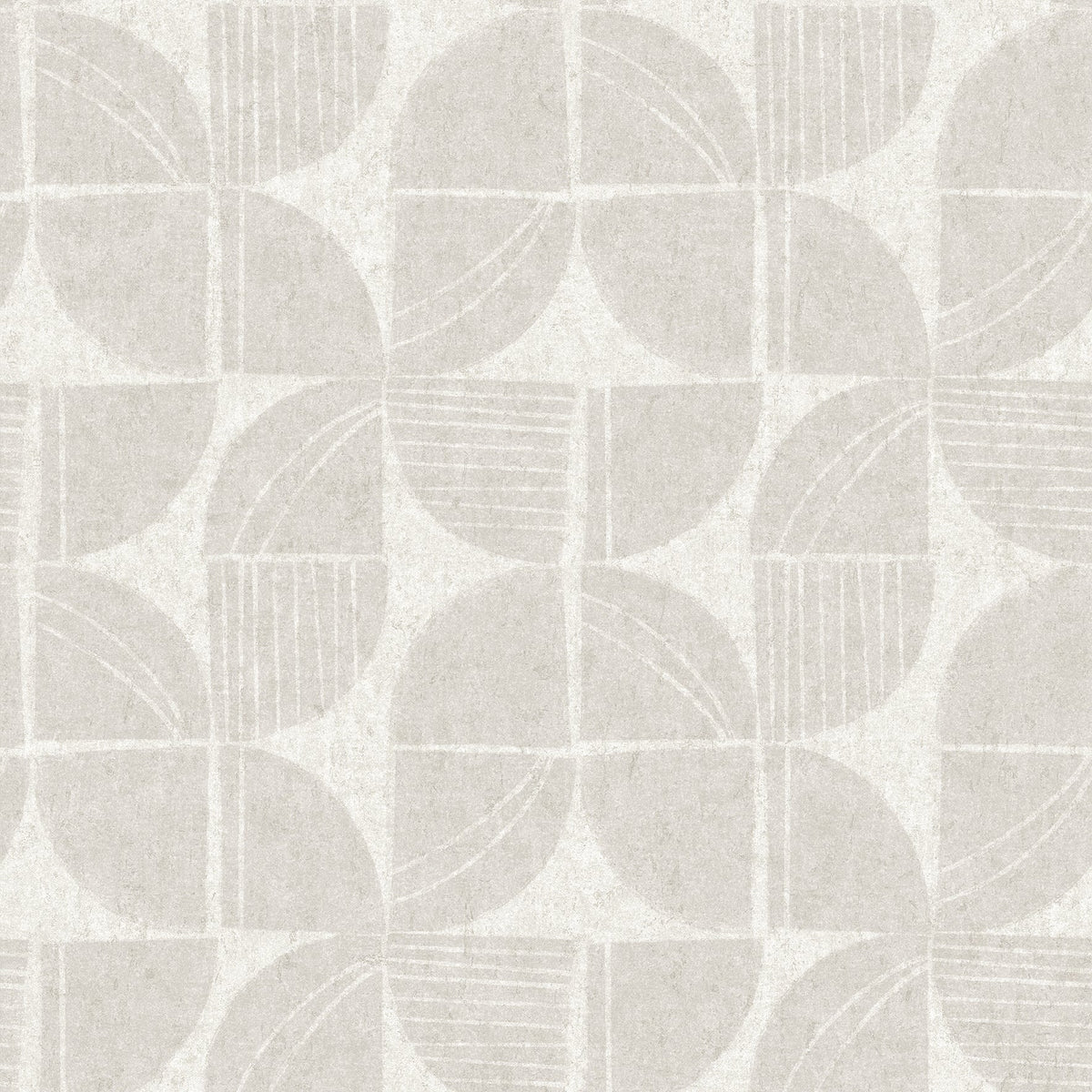 Baxter Semicircle Mosaic Wallpaper in Bone