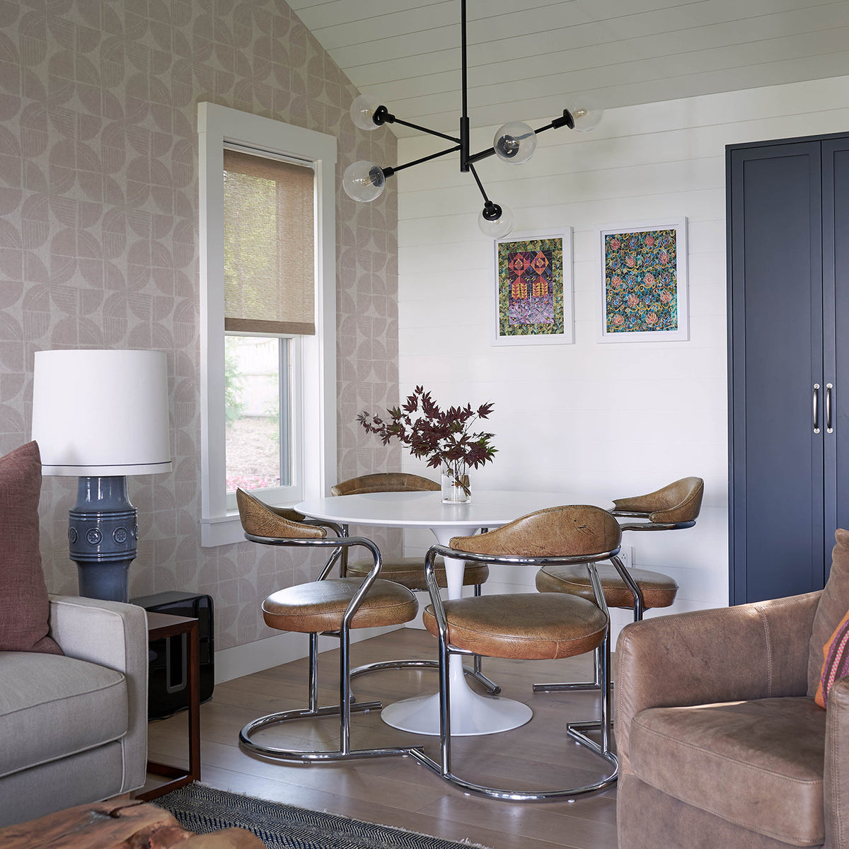Baxter Semicircle Mosaic Wallpaper wallpaper detail or room view