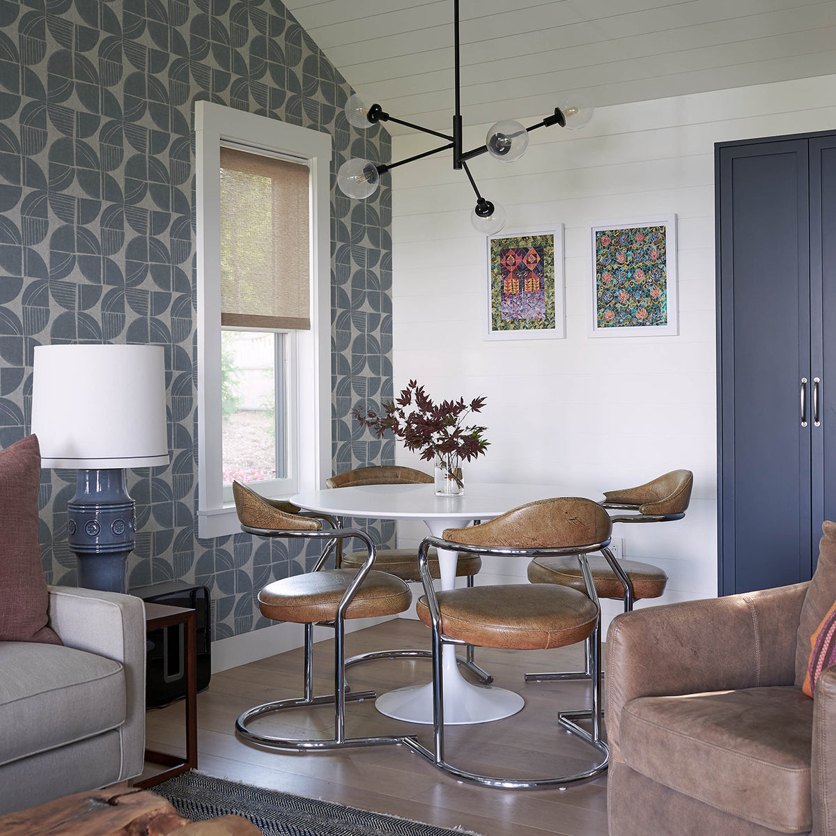 Baxter Semicircle Mosaic Wallpaper wallpaper detail or room view