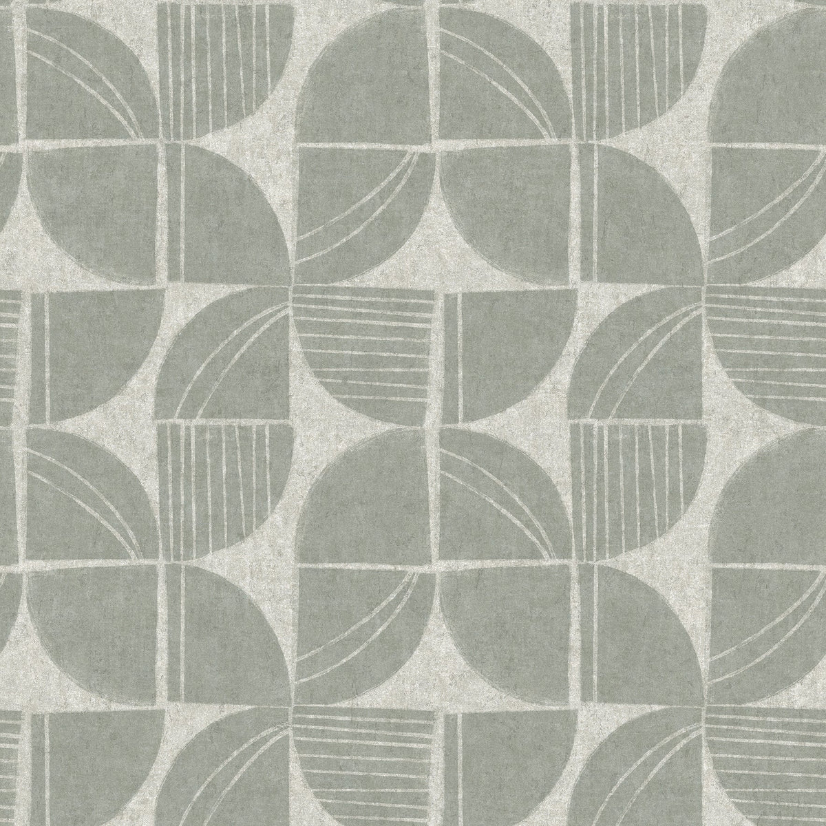 Baxter Semicircle Mosaic Wallpaper in Sea Green