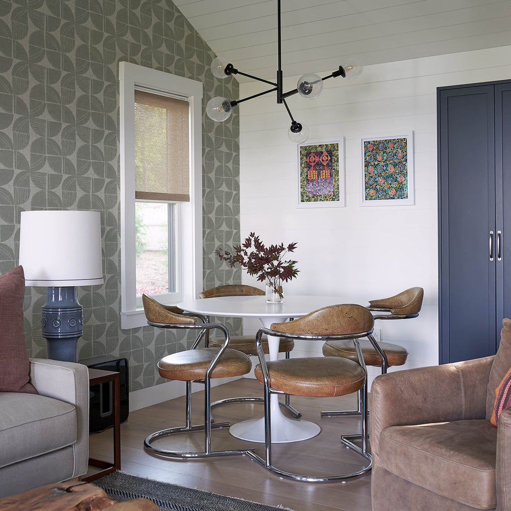Baxter Semicircle Mosaic Wallpaper wallpaper detail or room view