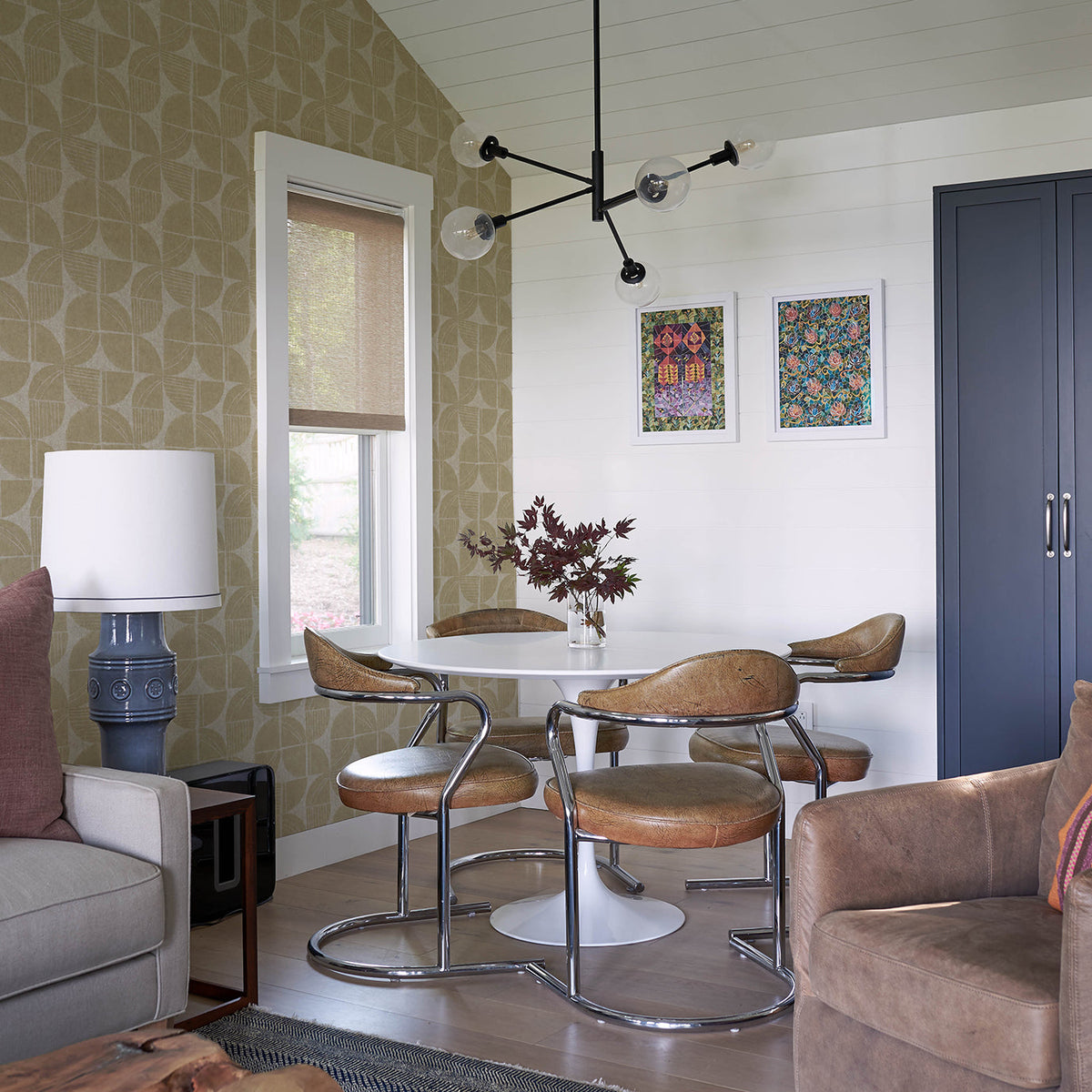 Baxter Semicircle Mosaic Wallpaper wallpaper detail or room view