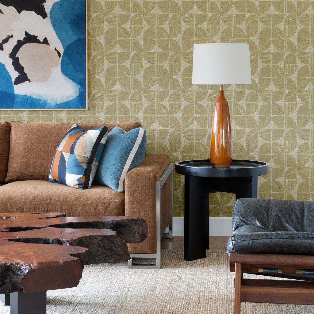Baxter Semicircle Mosaic Wallpaper wallpaper detail or room view