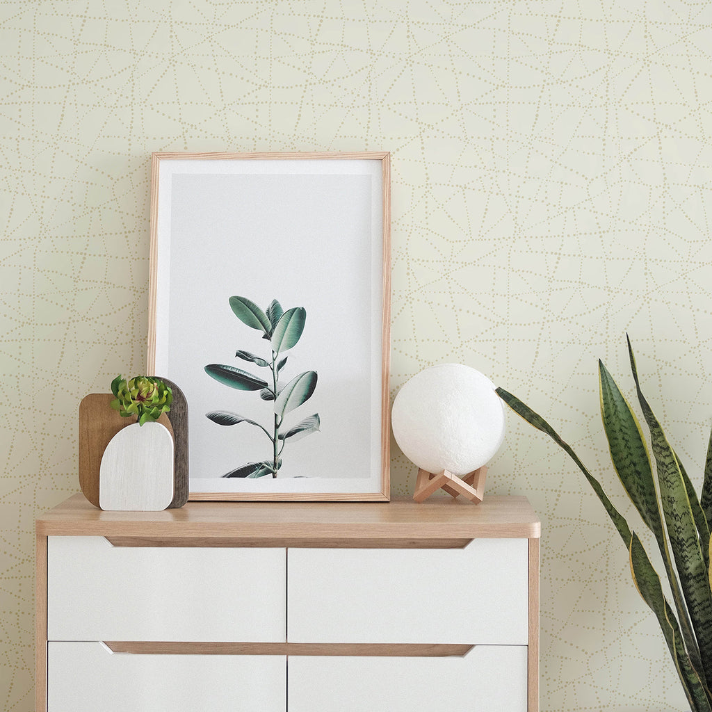 Alcott Dotted Wallpaper wallpaper detail or room view