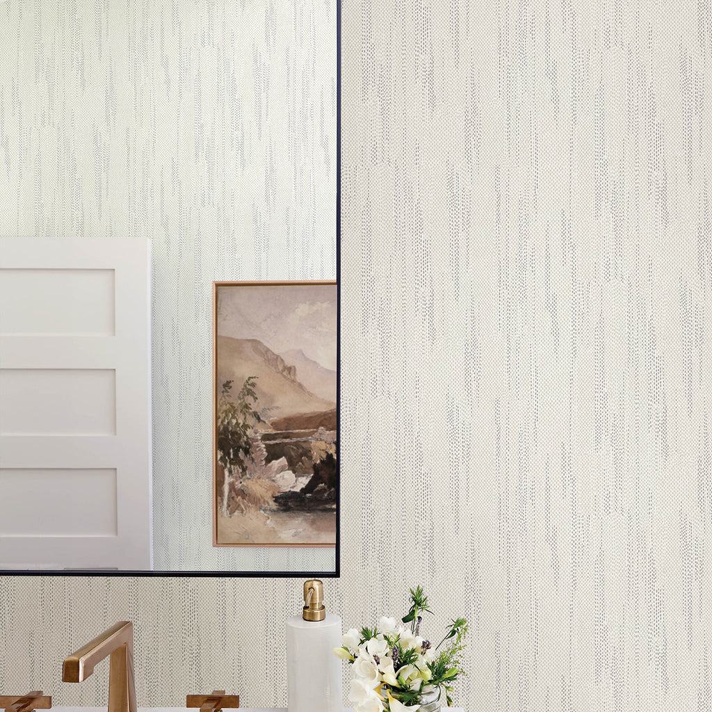 Baris Stipple Stripe Wallpaper wallpaper detail or room view