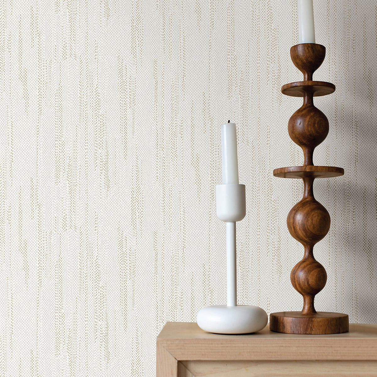 Baris Stipple Stripe Wallpaper wallpaper detail or room view