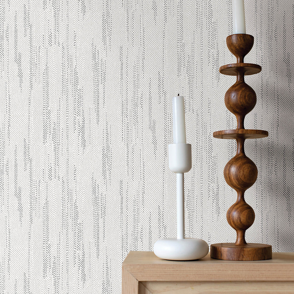 Baris Stipple Stripe Wallpaper wallpaper detail or room view