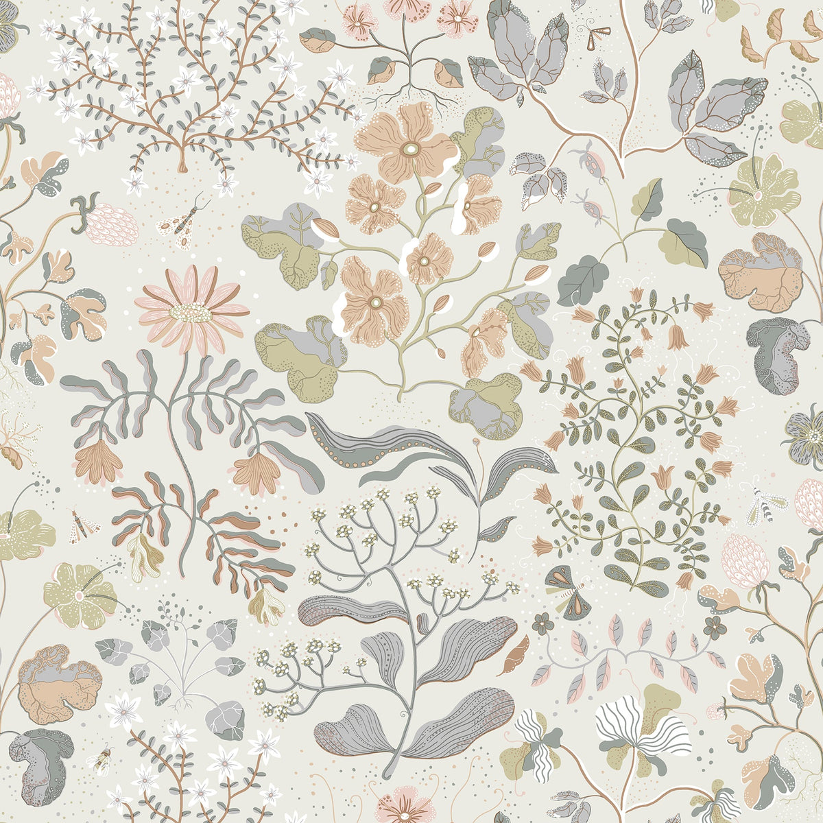 Groh Floral Wallpaper in Neutral