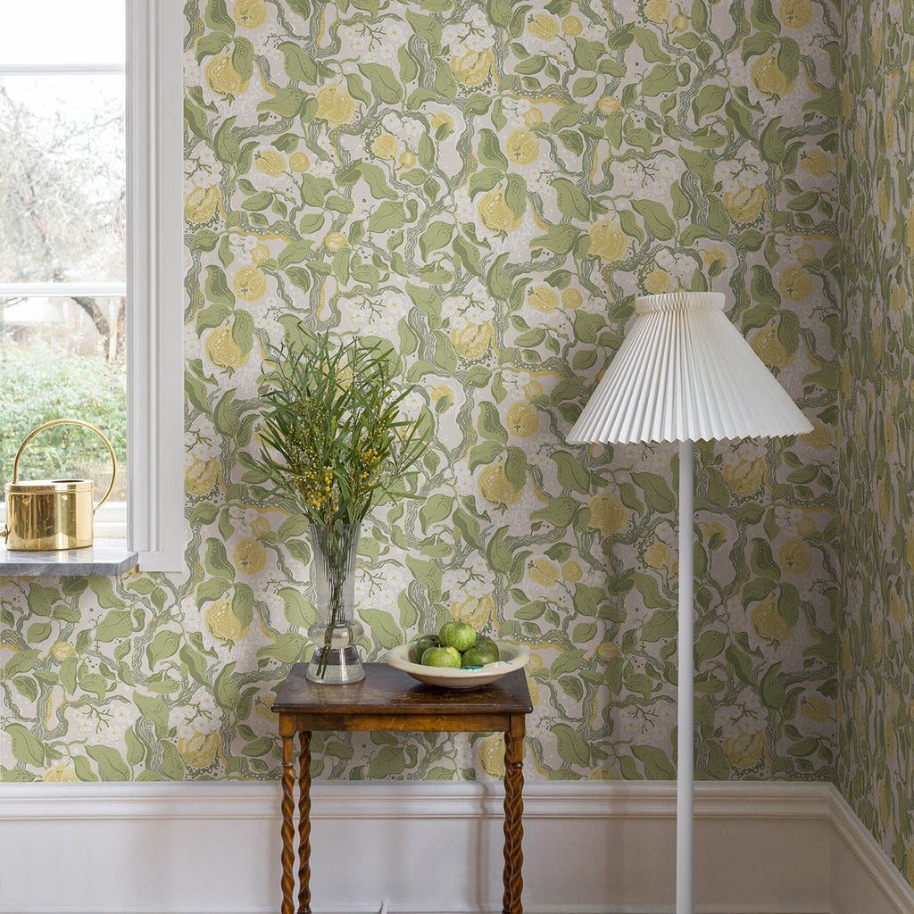 Kort Fruit and Floral Wallpaper wallpaper detail or room view