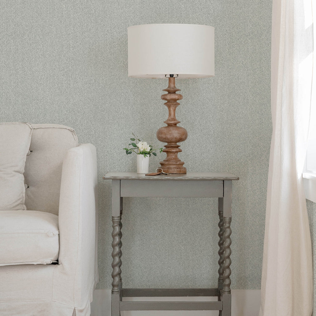 Ashbee Faux Fabric Wallpaper wallpaper detail or room view