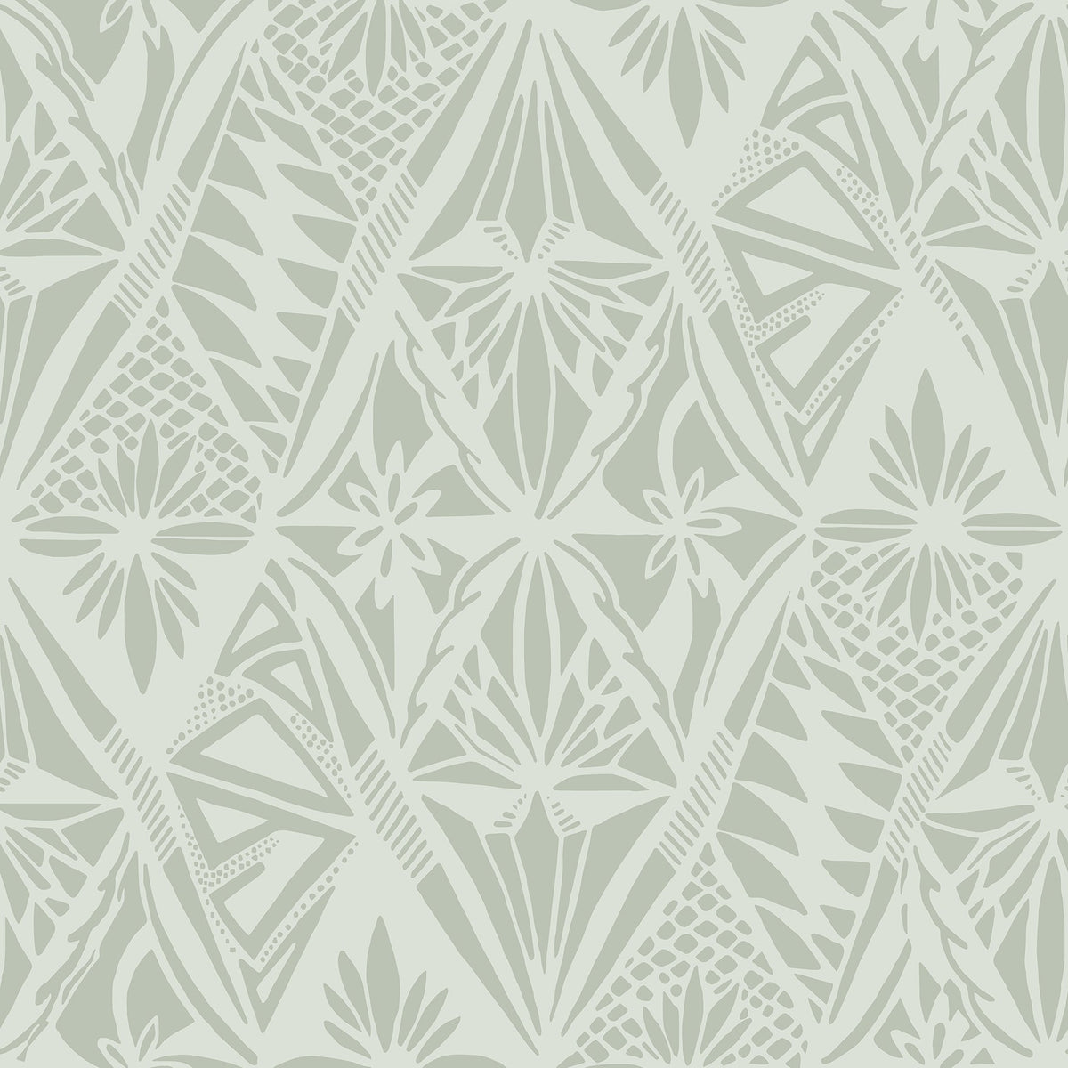 Urbane Diamonds Wallpaper in Sage
