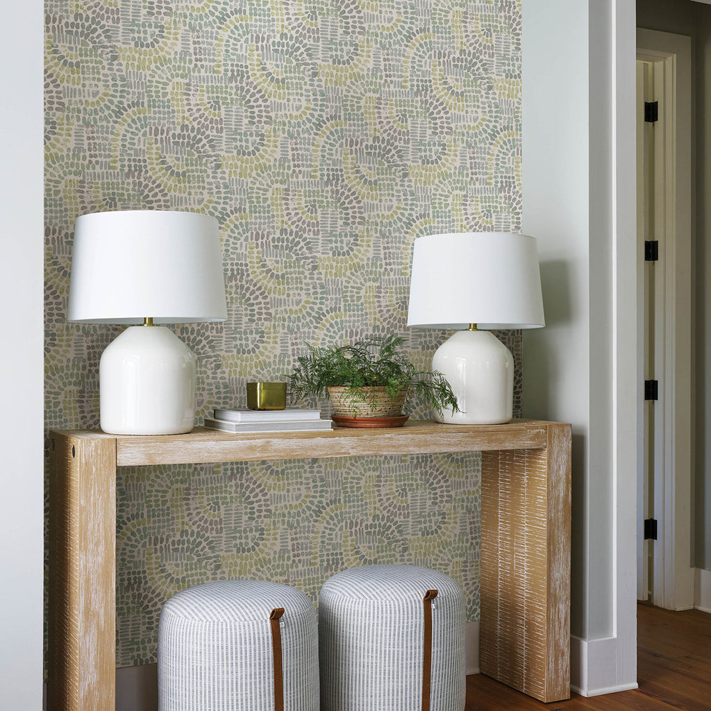 Wanderer Mosiac Wallpaper wallpaper detail or room view