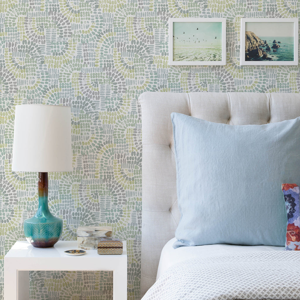 Wanderer Mosiac Wallpaper wallpaper detail or room view