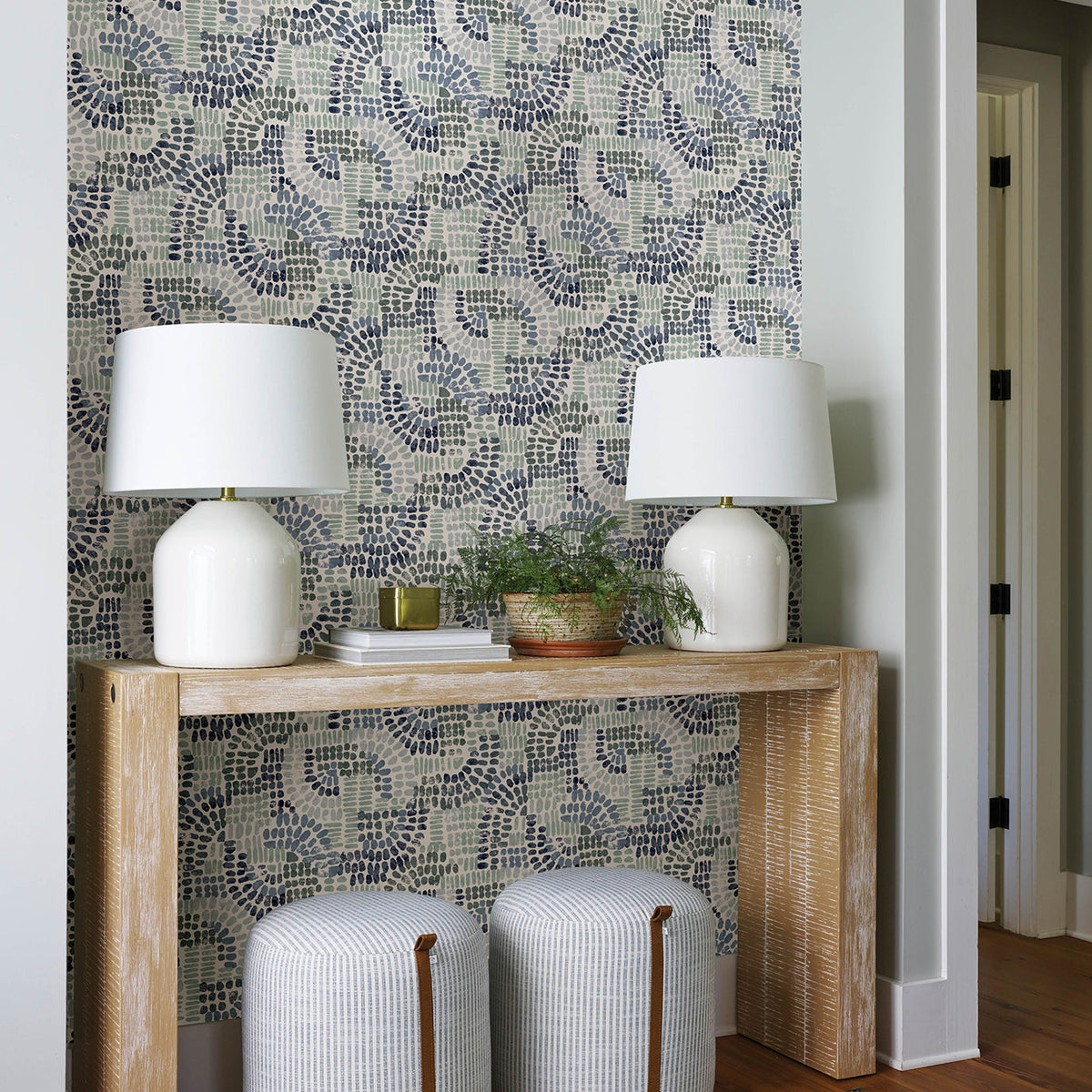 Wanderer Mosiac Wallpaper wallpaper detail or room view