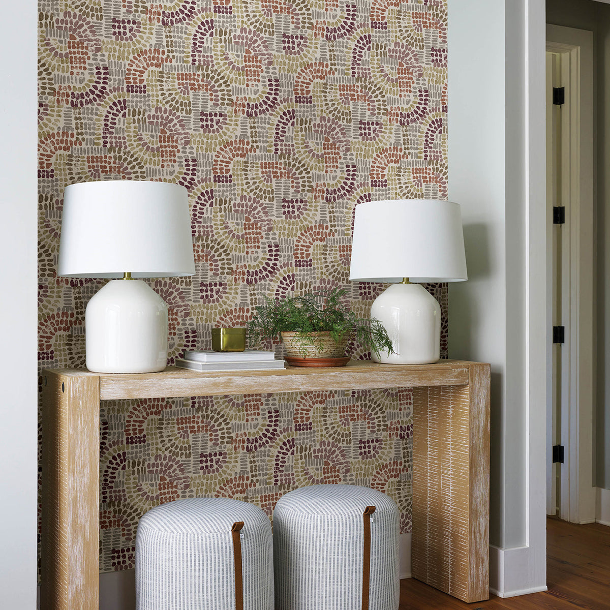 Wanderer Mosiac Wallpaper wallpaper detail or room view