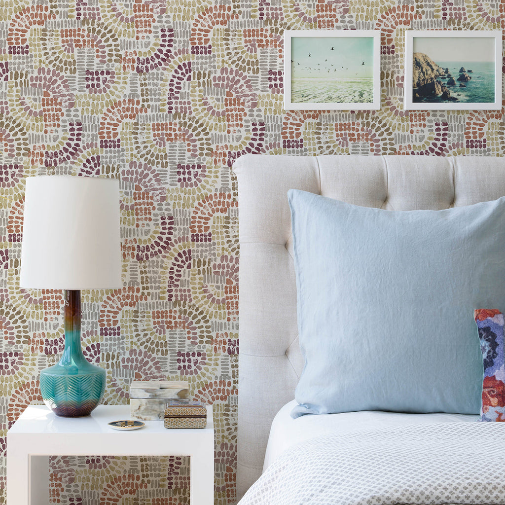 Wanderer Mosiac Wallpaper wallpaper detail or room view