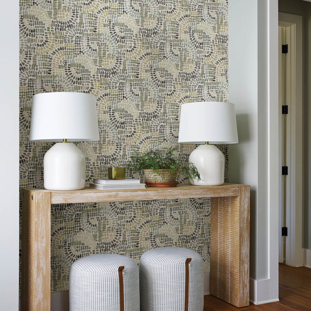 Wanderer Mosiac Wallpaper wallpaper detail or room view
