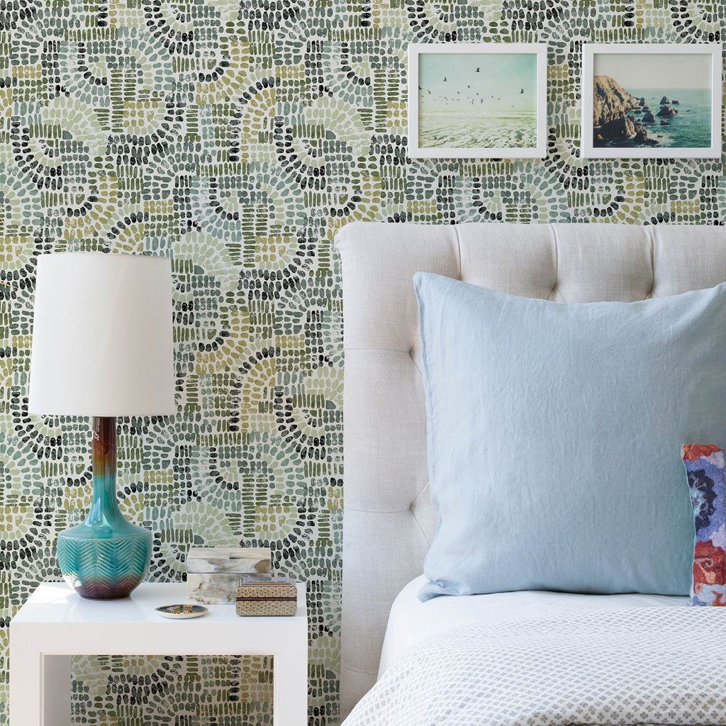 Wanderer Mosiac Wallpaper wallpaper detail or room view
