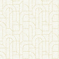 Integrity Arched Outlines Wallpaper in Yellow