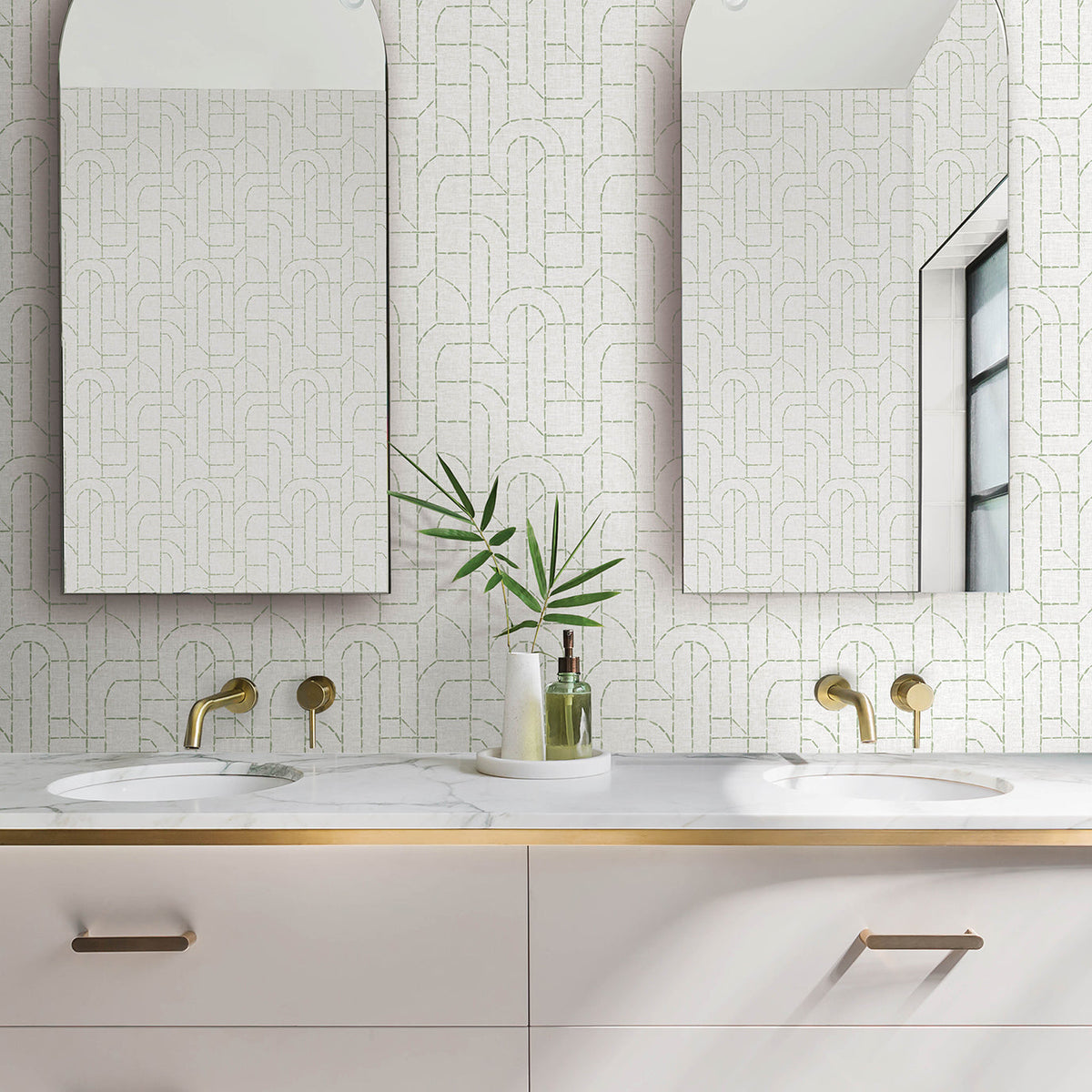 Integrity Arched Outlines Wallpaper wallpaper detail or room view