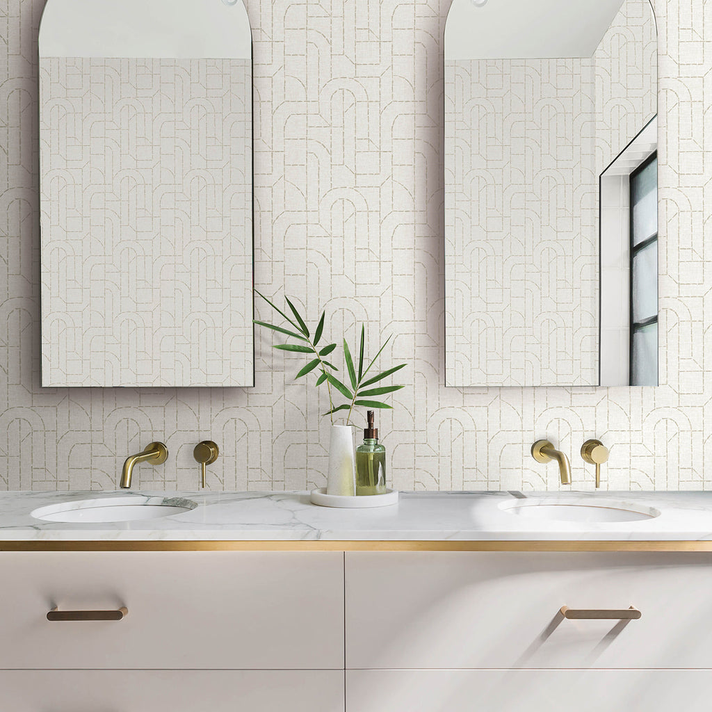 Integrity Arched Outlines Wallpaper wallpaper detail or room view