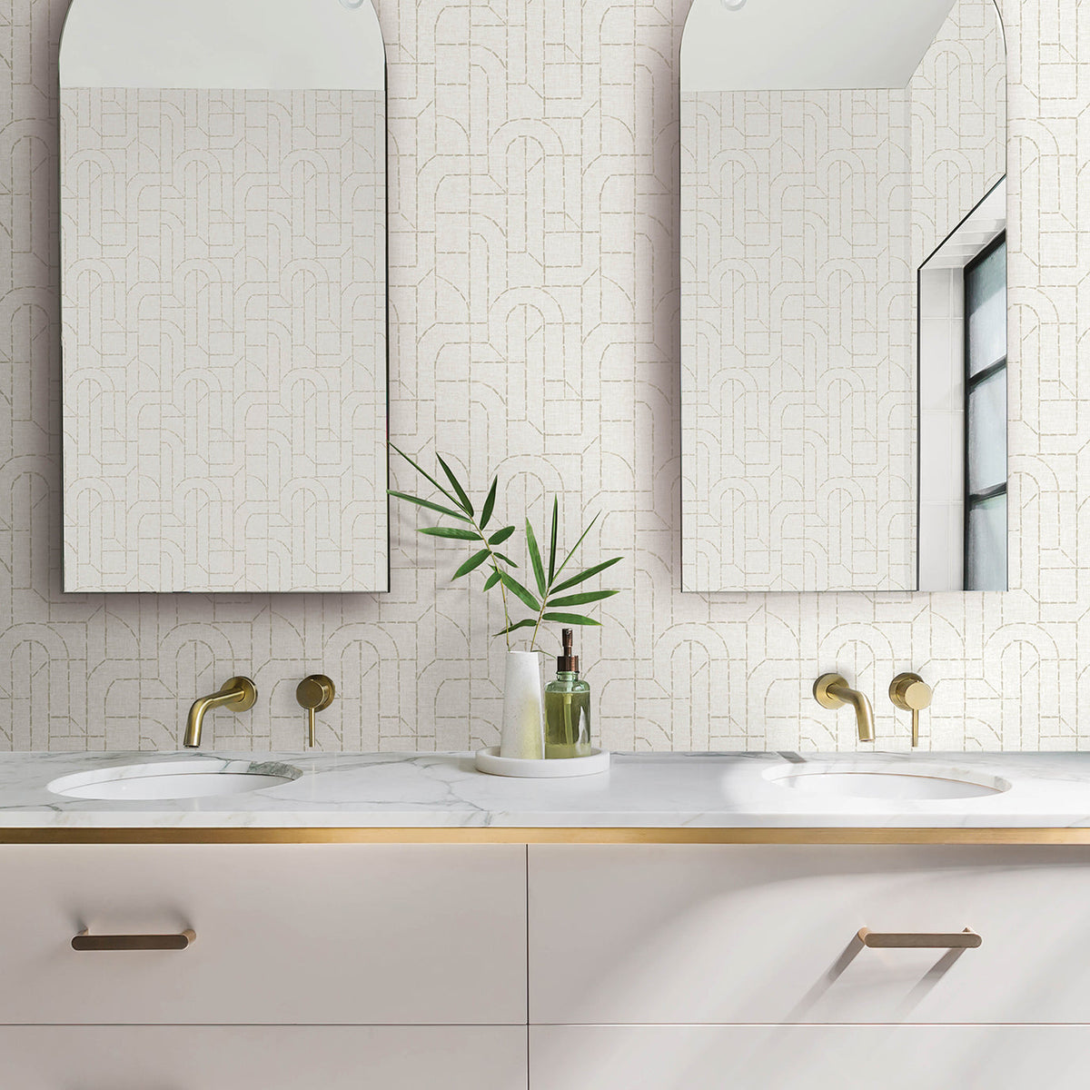 Integrity Arched Outlines Wallpaper wallpaper detail or room view