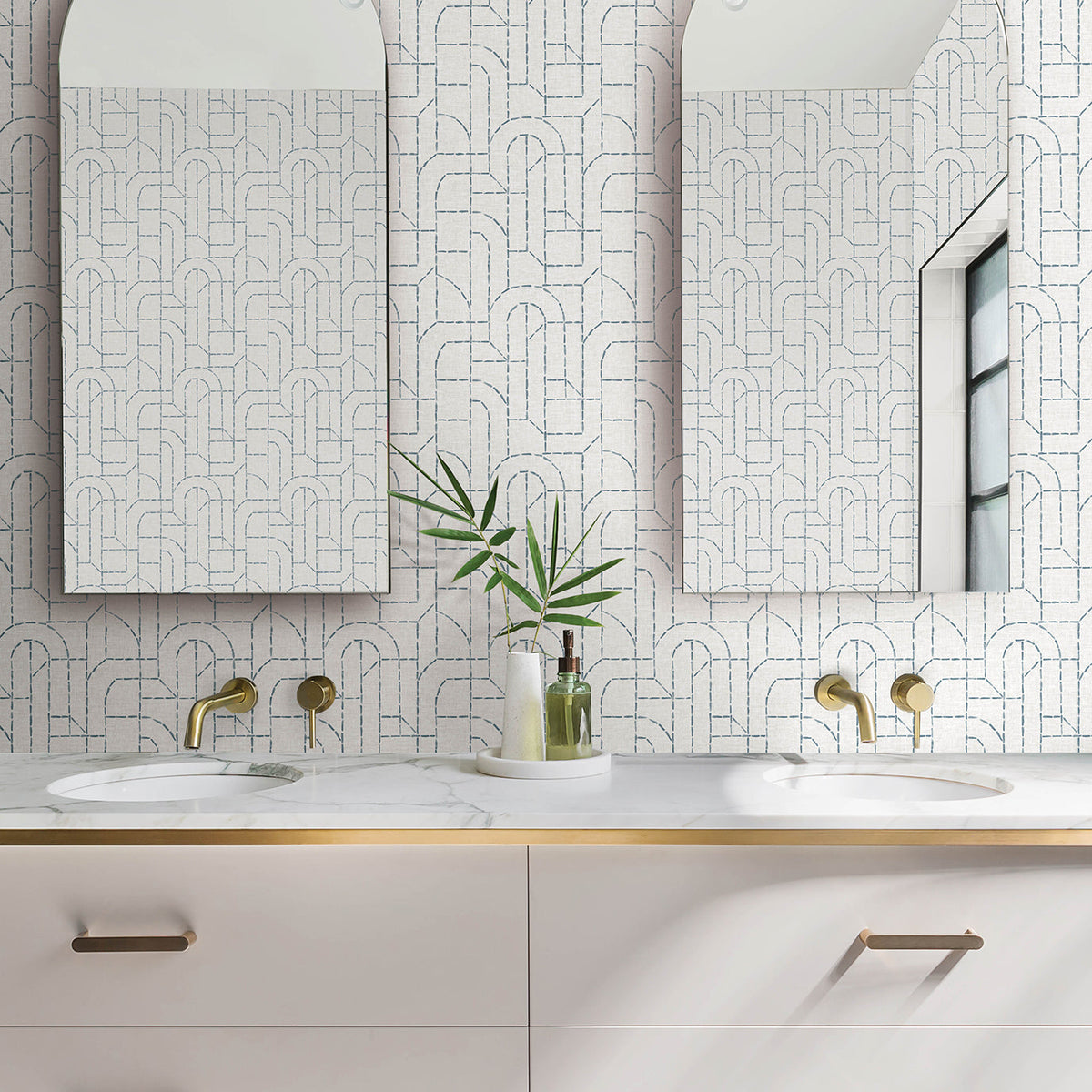 Integrity Arched Outlines Wallpaper wallpaper detail or room view