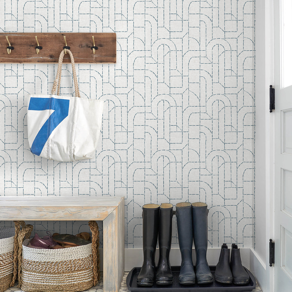 Integrity Arched Outlines Wallpaper wallpaper detail or room view