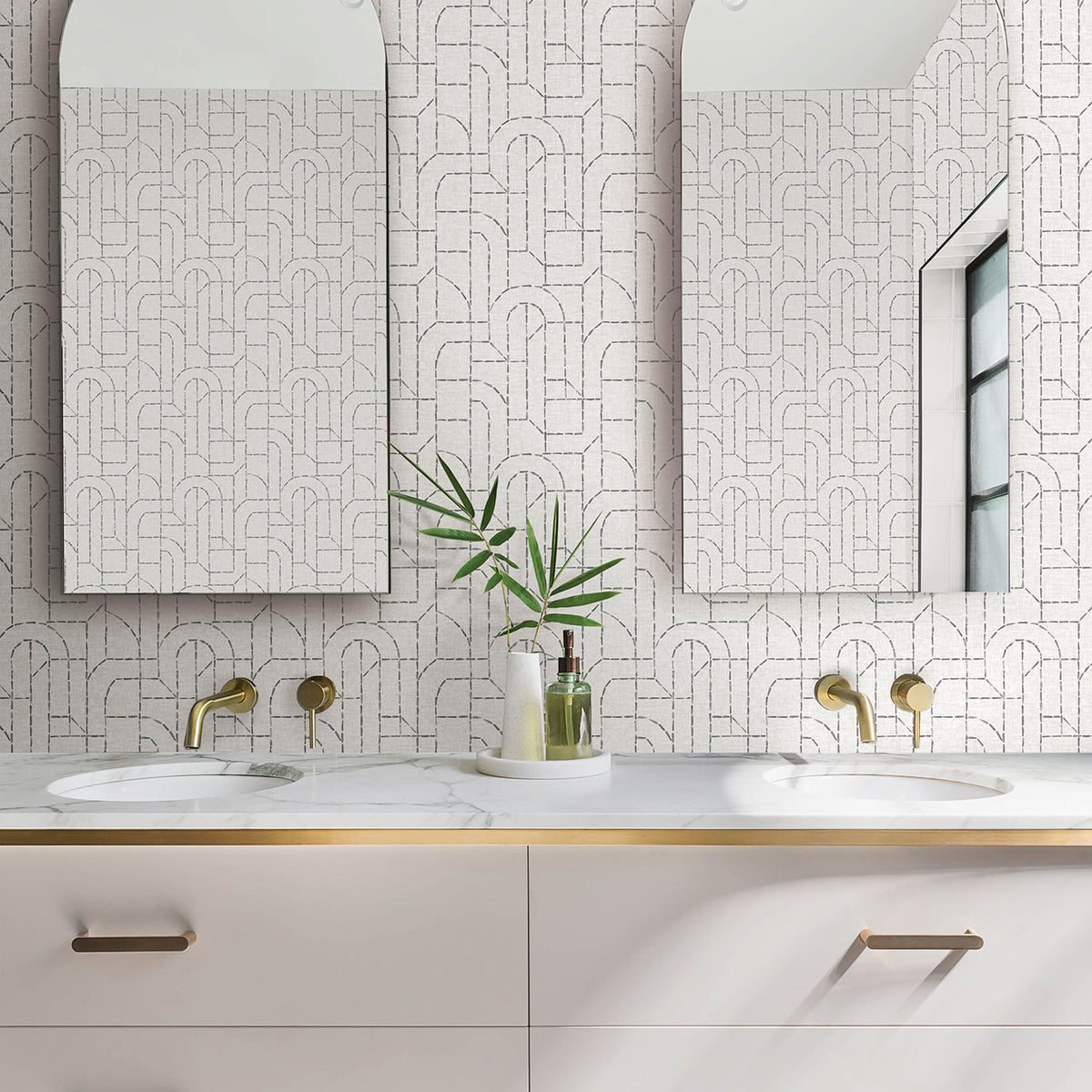 Integrity Arched Outlines Wallpaper wallpaper detail or room view