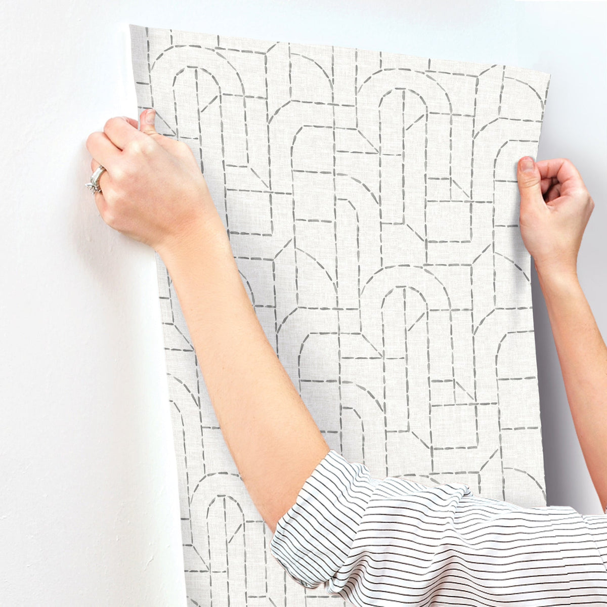 Integrity Arched Outlines Wallpaper wallpaper detail or room view
