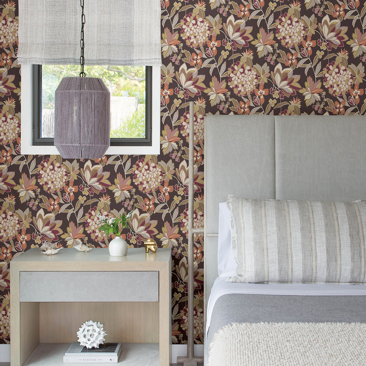 Valdivian Floral Wallpaper wallpaper detail or room view