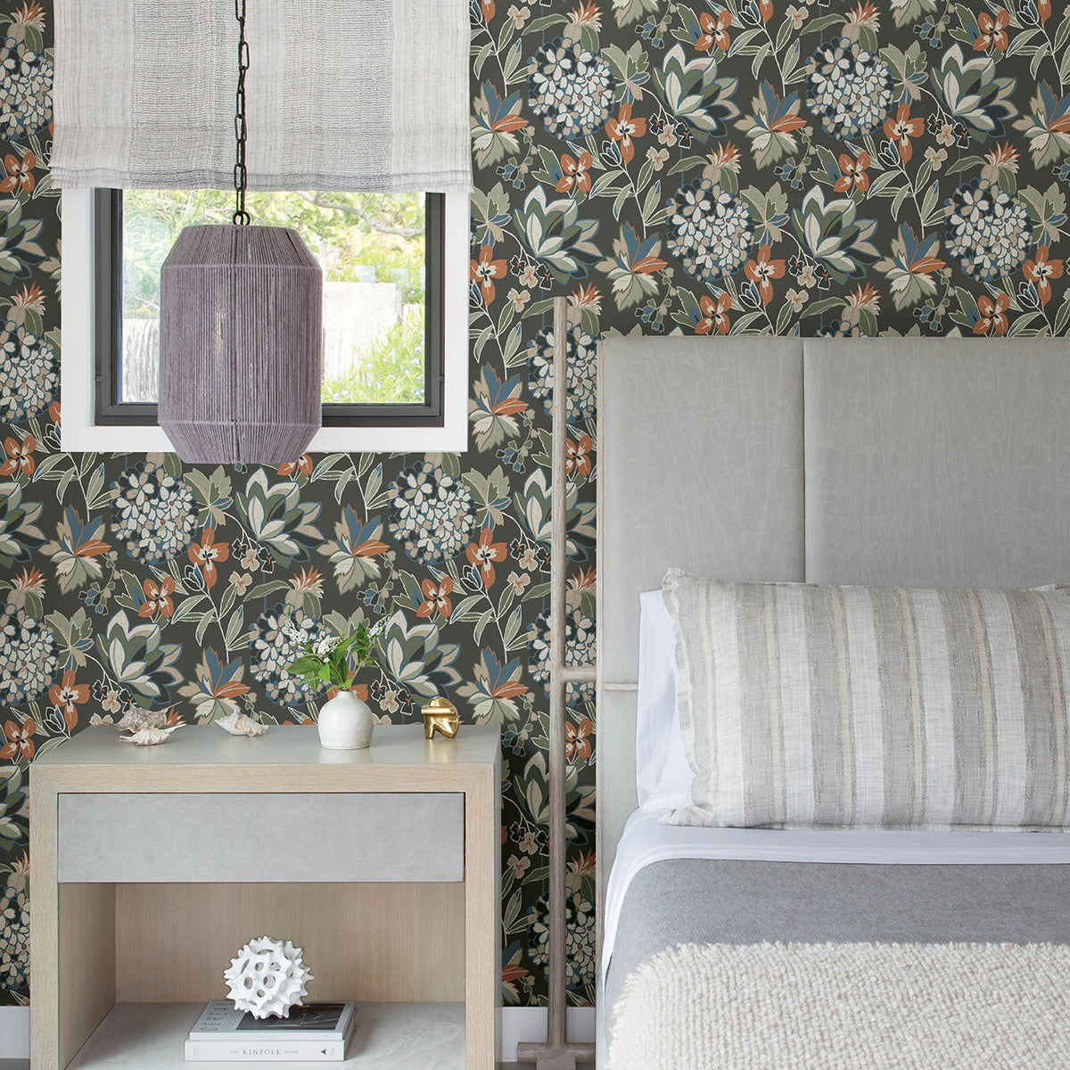 Valdivian Floral Wallpaper wallpaper detail or room view