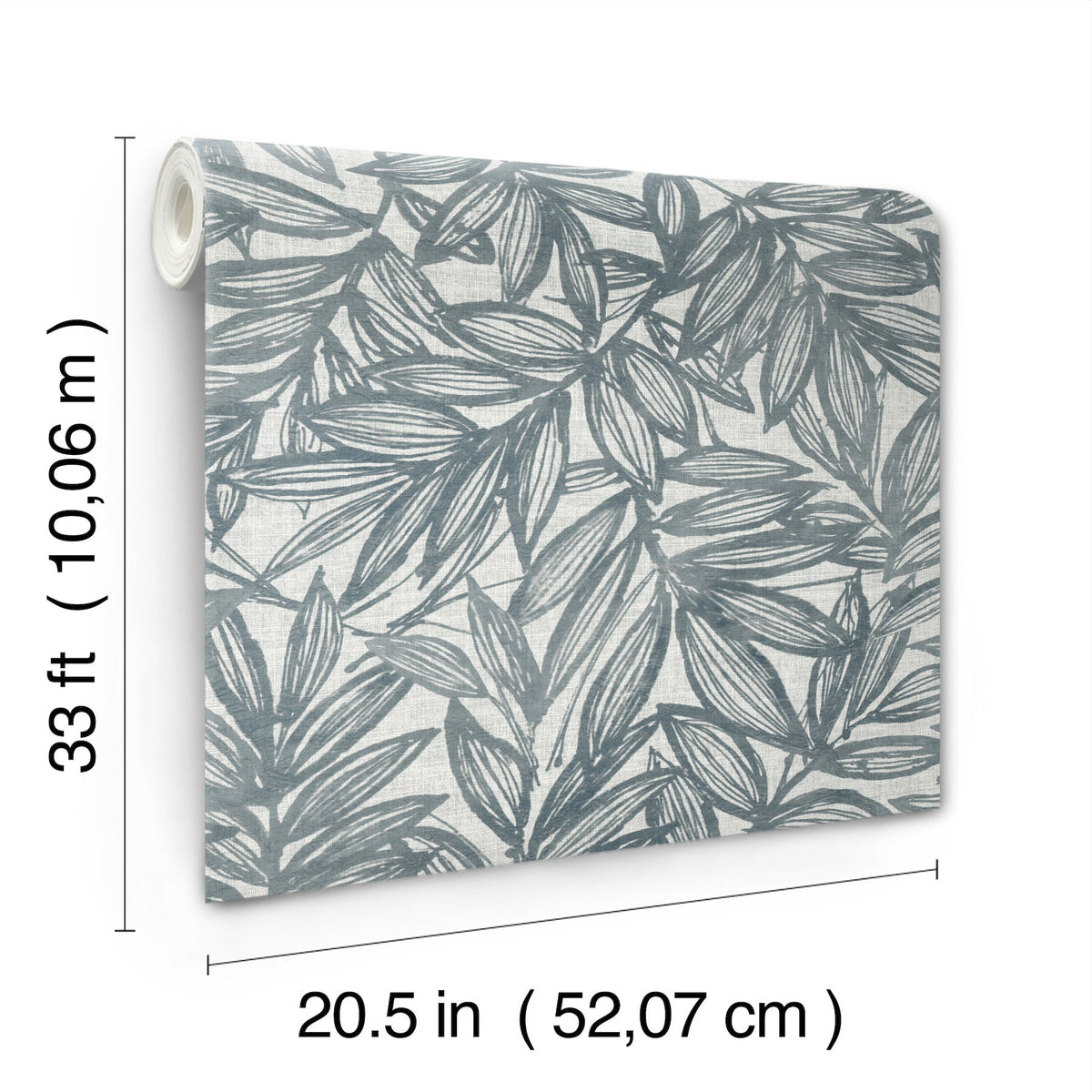 Rhythmic Leaf Wallpaper wallpaper detail or room view