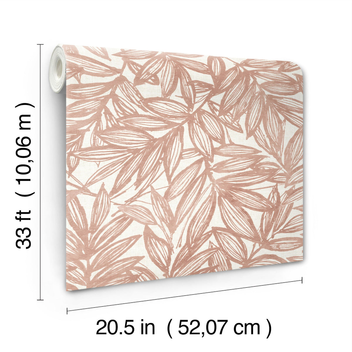 Rhythmic Leaf Wallpaper wallpaper detail or room view