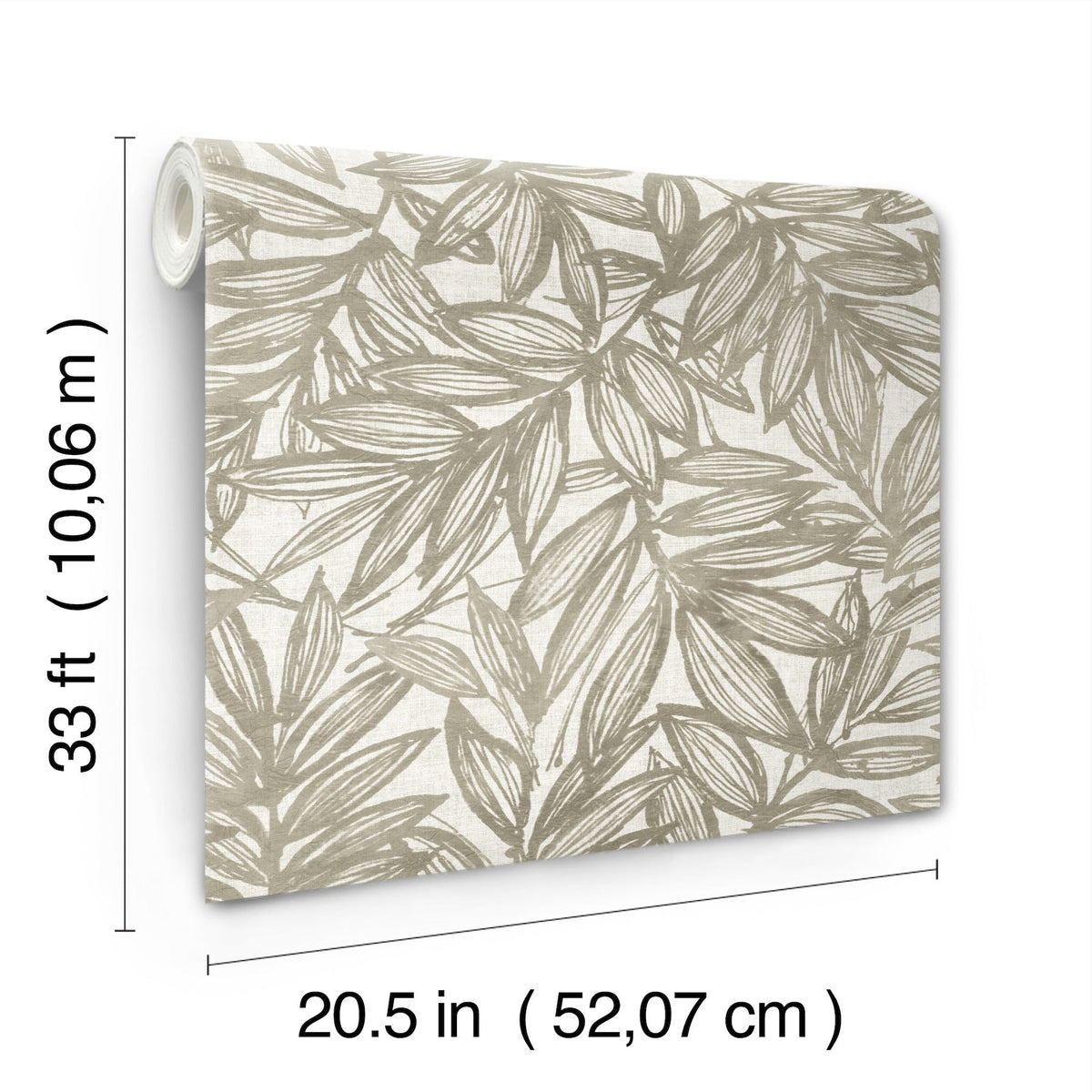 Rhythmic Leaf Wallpaper wallpaper detail or room view