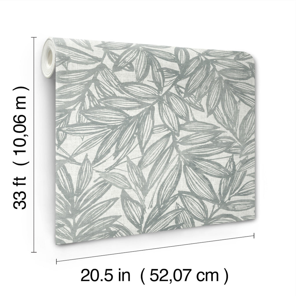 Rhythmic Leaf Wallpaper wallpaper detail or room view