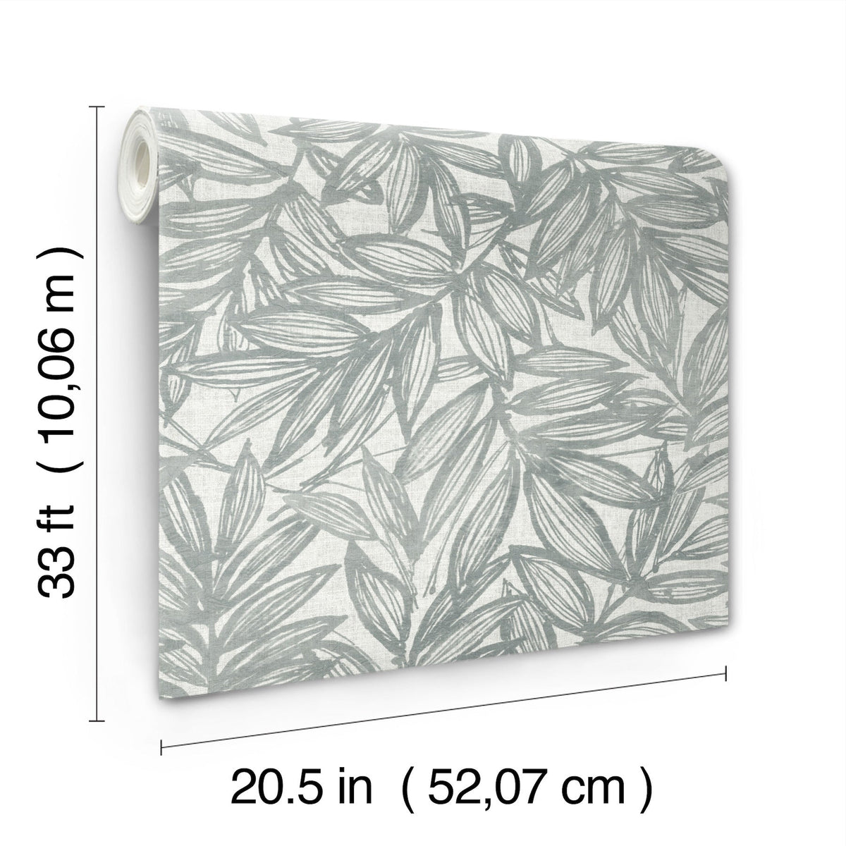Rhythmic Leaf Wallpaper wallpaper detail or room view
