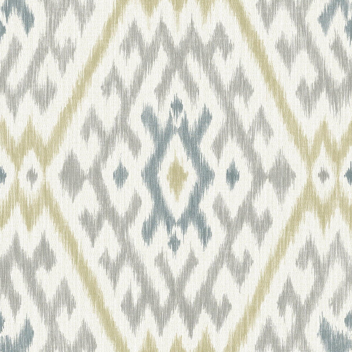 Solola Ikat Wallpaper in Chartreuse