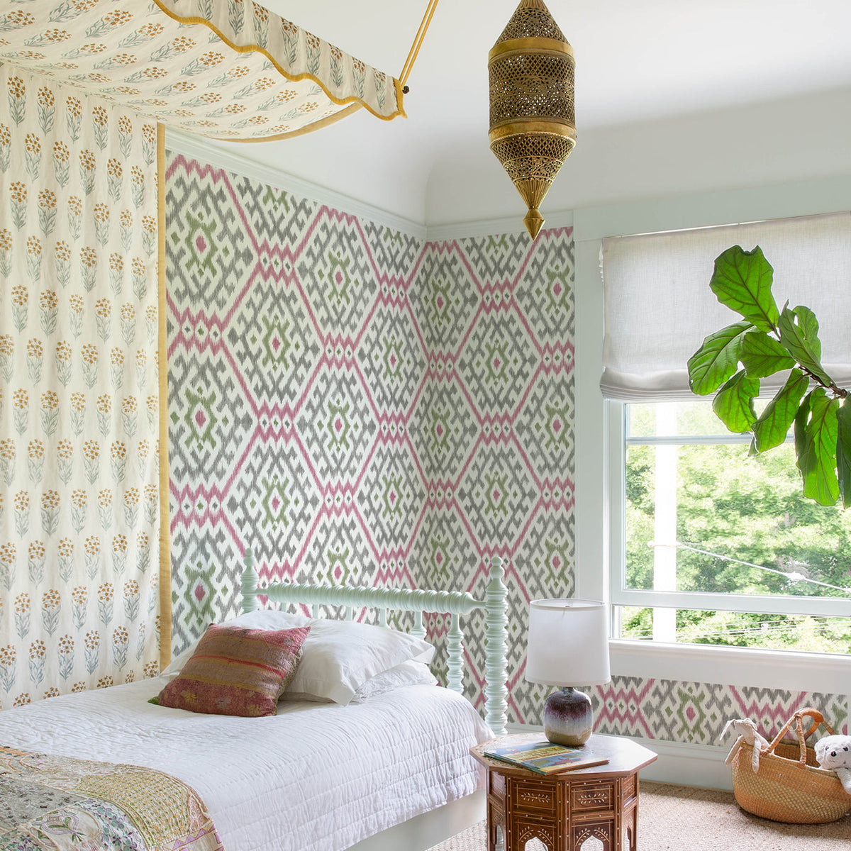 Solola Ikat Wallpaper wallpaper detail or room view
