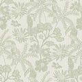 Jacaranda Tropical Trail Wallpaper in Sage