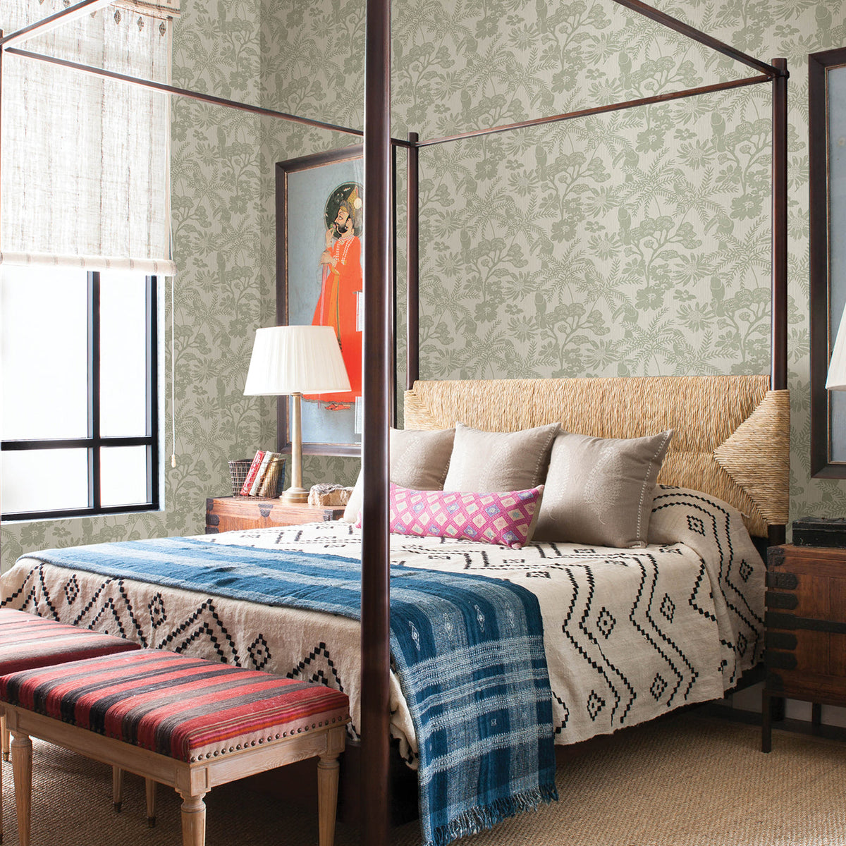 Jacaranda Tropical Trail Wallpaper wallpaper detail or room view